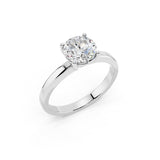 Anello Halo Asti 1.50 ct Laterali Diamante Lab - Dettaglio Proporzioni Diamante Taglio Excellent D-VS